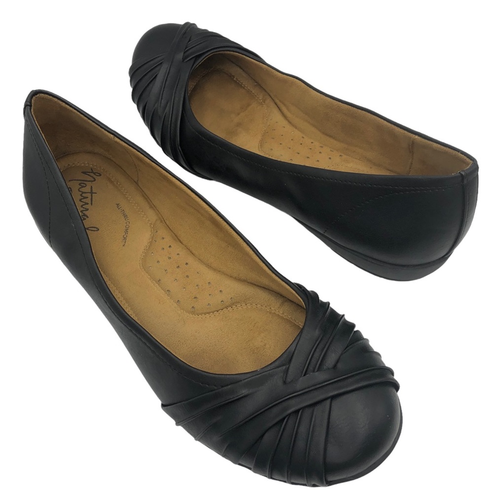 Natural Soul Black Ballet Flat Size 10